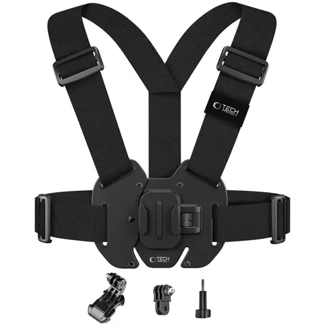Tech-Protect GA100 černá / Hrudní držák / GoPro & DJI