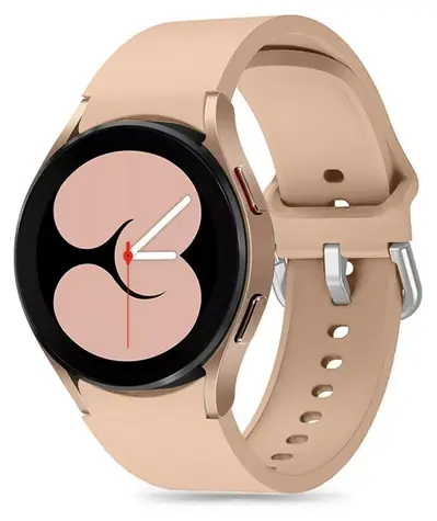 Tech-Protect Silicone Strap béžová / Řemínek / pro Samsung Galaxy Watch 4/5/5 Pro/6/7/FE / silikonový