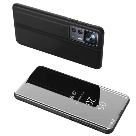 Hurtel Clear View Case černá / Flipové pouzdro / Xiaomi 12T Pro, Xiaomi 12T