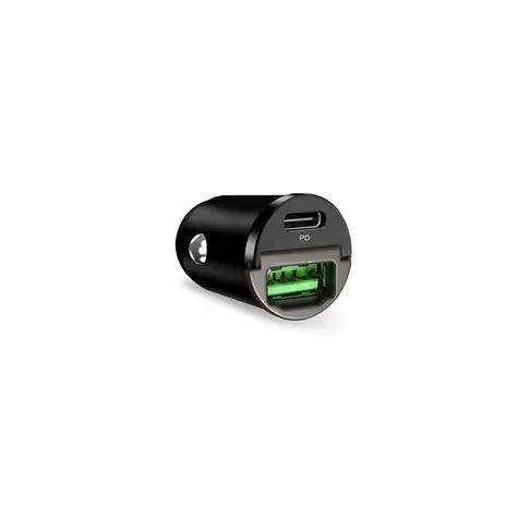 Puro Mini 30W černá / Nabíječka do auta / USB-C + USB-A / PD 30W