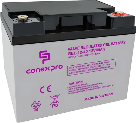 Conexpro GEL-12-40 / Baterie / GEL / 12V / 40Ah / T14-M6 / Deep Cycle