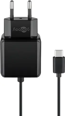 Goobay USB-C napájecí adaptér 15 W / Napájecí zdroj / 5V / 3A / Kabel 1,5 m