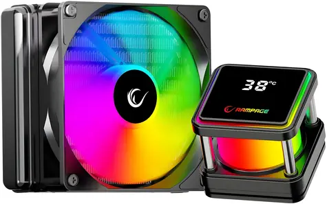 Rampage INFINITE V120 černá / AIO vodní chladič CPU / 120 mm