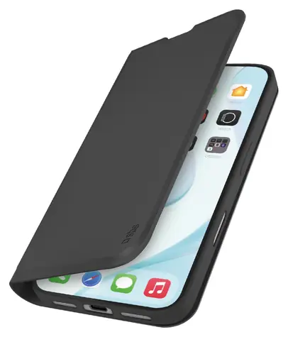 SBS Book Wallet Smooth černá / Pouzdro typu kniha / Apple iPhone 17