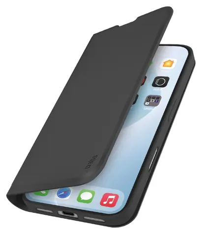 SBS Book Wallet Smooth černá / Pouzdro typu kniha / Apple iPhone Air