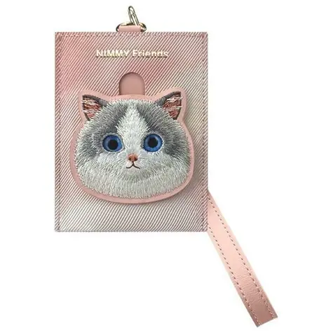 Nimmy Big Eyed Pet 2.0 Cat růžová / Peněženka na karty