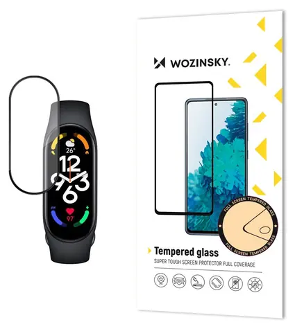 Wozinsky Full Glue Tvrzené sklo černá / Ochranné sklo / Xiaomi Mi Band 7