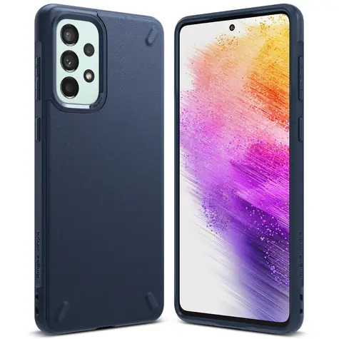 Ringke Onyx tmavě modrá / Kryt / Samsung Galaxy A73 / Odolný