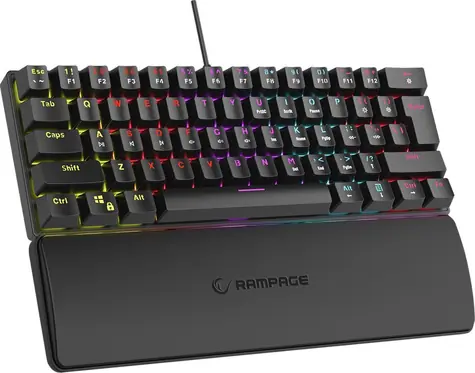 Rampage Plower K60 / Herní klávesnice / mechanická / RMP Blue Switch