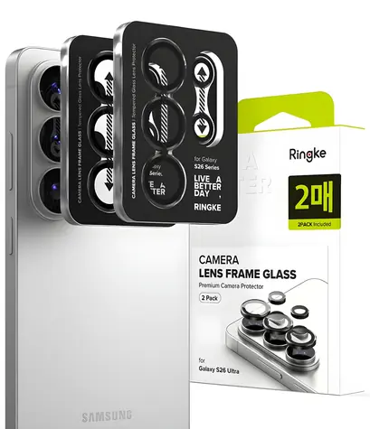 Ringke Camera Frame Protector černá / Ochranný kryt fotoaparátu / Samsung Galaxy S26 Ultra / 2 ks
