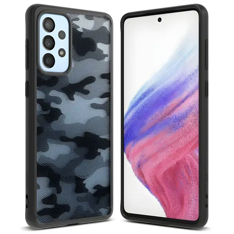Ringke Fusion Matte černá / Kryt / Samsung Galaxy A73 / Gelový TPU s rámečkem