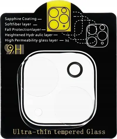 OEM ochranné sklo fotoaparátu pro Apple iPhone 16 transparentní / Ochranné sklo fotoaparátu / 5D Full Glue