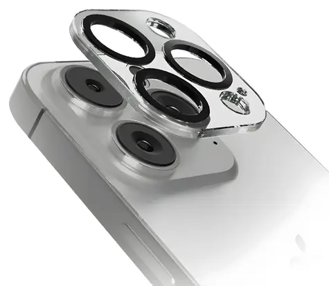 SBS Tvrzené sklo D3O na objektiv fotoaparátu / Ochranné sklo objektivu / Apple iPhone 15 Pro / iPhone 15 Pro Max
