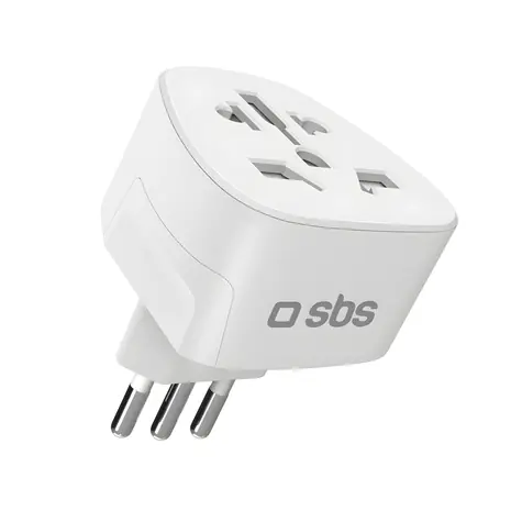 SBS Cestovní adaptér pro Itálii bílá / Cestovní adaptér / Univerzální