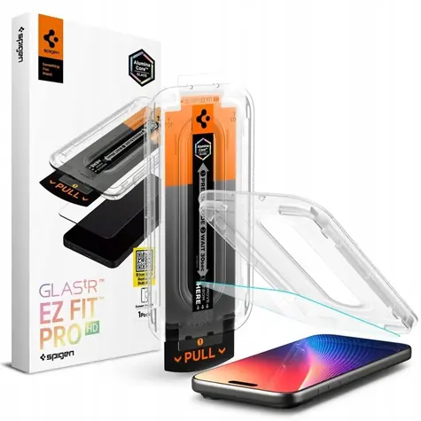 Spigen Glas.tR EZ Fit Pro čiré / Ochranné sklo / Apple iPhone 16 Pro Max, 17 Pro Max