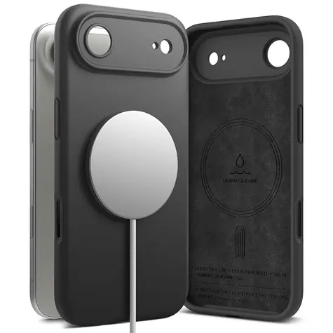 Ringke Silicone Magsafe černá / Kryt / Apple iPhone 17 Air / MagSafe / Silikon