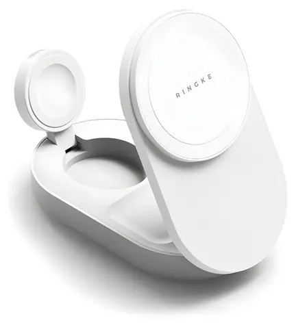 Ringke Qi2.2 25W 3v1 bílá / Bezdrátová nabíječka / Qi2.2 / MagSafe / magnetická / 25W