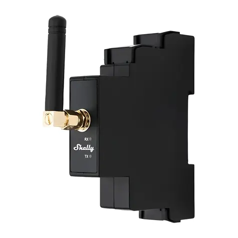 Shelly Pro LoRa Add-on / Rozšiřující modul / LoRa až 5 km / DIN lišta / SMA anténa