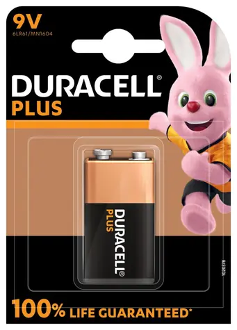 Duracell Plus MN1604 9V / Baterie / Alkalická / 1 ks