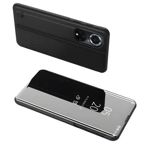 Hurtel Clear View Case flipové pouzdro pro Huawei Nova 9 černá / Pouzdro / Flipové / Průhledné okénko / Stojánek