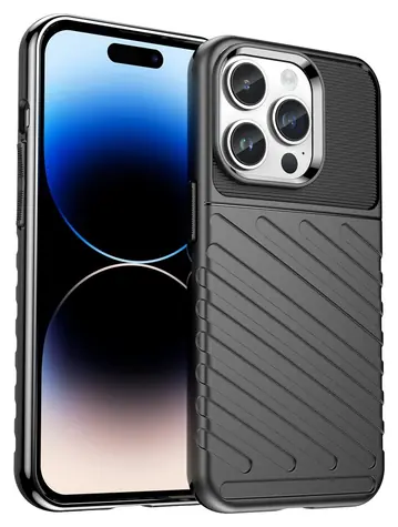 Hurtel Thunder Case černá / Kryt / Apple iPhone 14 Pro Max / odolné provedení