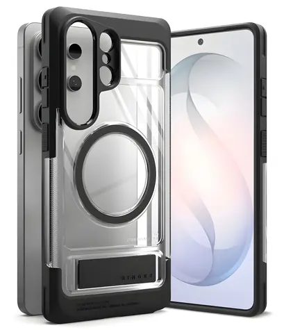 Ringke UX Magnetic Samsung Galaxy S26 Ultra průhledná černá / Ochranný kryt / MagSafe