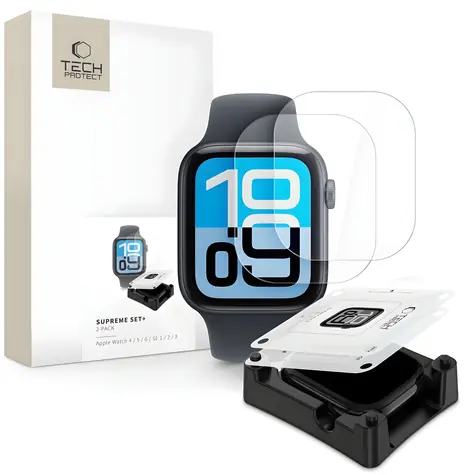 Tech-Protect Supreme Set+ / Ochranná hydrogelová fólie / Apple Watch 44 mm / 2 ks v balení