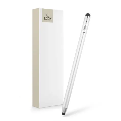 Tech-Protect Touch Stylus stříbrná / Dotykové pero / kapacitní