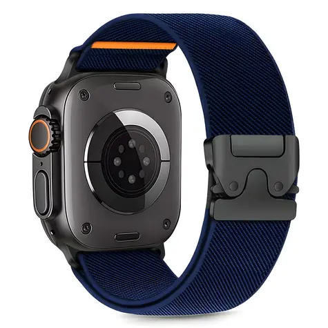 Tech-Protect Nylon Clasp tmavě modrá / Řemínek pro Apple Watch / 44/45/46/49 mm / Nylon