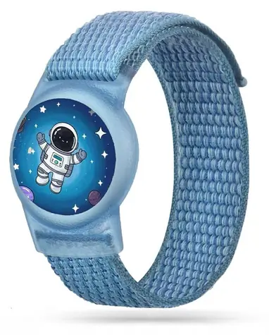 Tech-Protect Nylon Strap modrá / Poutko / Apple AirTag 1/2 / nylonové