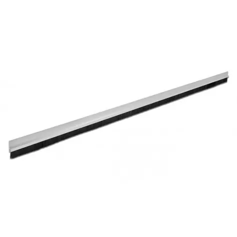 Delock Kartáčová těsnicí lišta s Al profilem, úhlová / Těsnicí lišta / 20 mm / 1 m / hliník-černá
