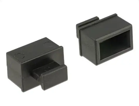 Delock Prachová záslepka SFP s uchopením černá / Prachová záslepka / 10 ks
