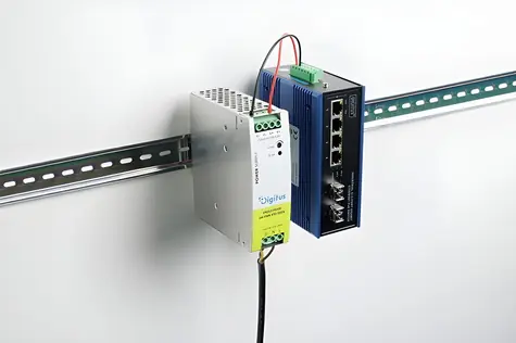 Digitus Průmyslový napájecí zdroj na DIN lištu / Napájecí zdroj / 24 V DC / 5 A / 120 W / kovové pouzdro