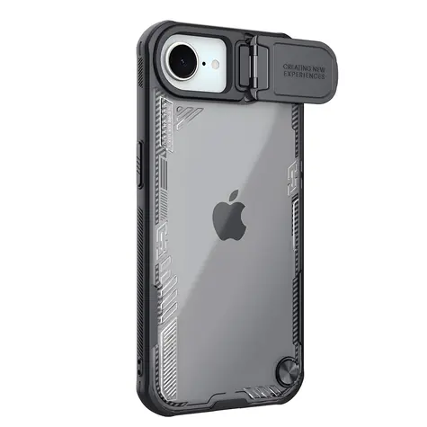 Nillkin Iceblade Prop černá / Kryt pro Apple iPhone 16e a 17e / Kryt objektivu / Stojánek