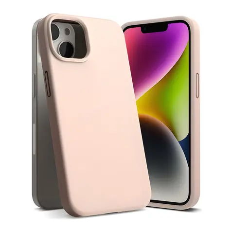 Ringke Silicone růžová Pink Sand / Pouzdro / Silikonové / Apple iPhone 14 Plus 6,7