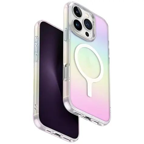 UNIQ Iridescia iPhone 16 Pro vícebarevná / Ochranný kryt / MagClick nabíjení