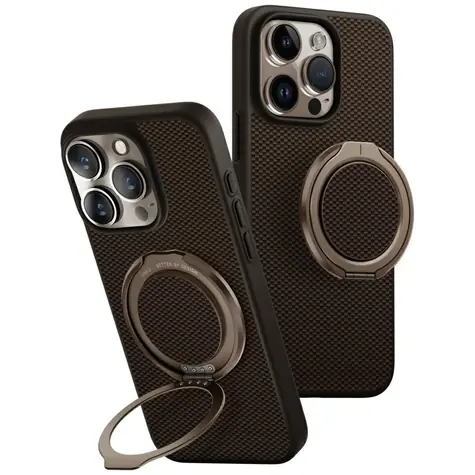 UNIQ Keva Air iPhone 16 Pro hnědá / Ochranný kryt / MagClick charging / GripFit