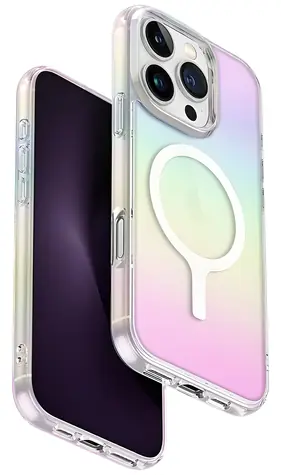 UNIQ Iridescia iPhone 16 Pro Max vícebarevná / Ochranný kryt / MagClick nabíjení