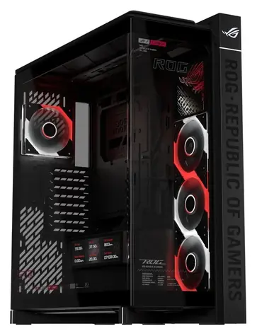 ASUS ROG Cronox ARGB TG Curve / Skříň / ARGB podsvícení / Tvrzené sklo / Zakřivené boční sklo