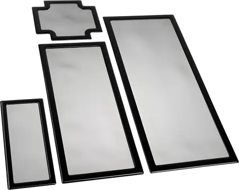 DEMCiflex Dark Base Pro 900 černá / Sada prachových filtrů / Magnetické
