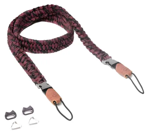 C-ROPE Traveler Red Dots / Popruh na fotoaparát / Paracord / délka 100 cm / nosnost 40 kg