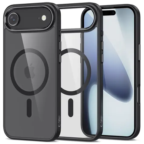 Tech-Protect MagMat černá/čirá / Kryt / Apple iPhone 17 Air / MagSafe / TPU+PC