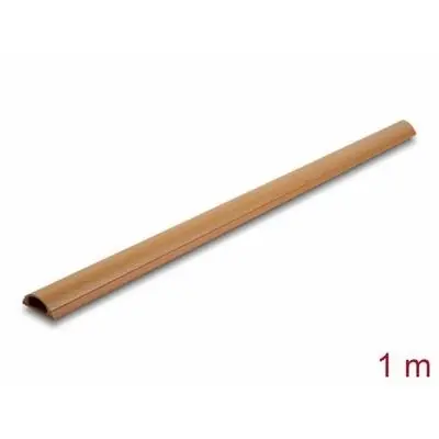 Delock hnědá, dřevodekor / Kabelový kanál / 30 x 11 mm / Samolepicí / Délka 1 m