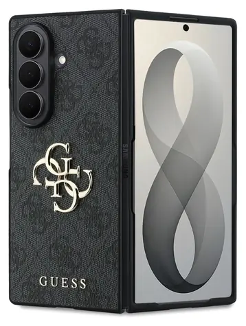 Guess PU 4G Metal Logo šedá / Zadní kryt / Samsung Galaxy Z Fold 8 Ultra