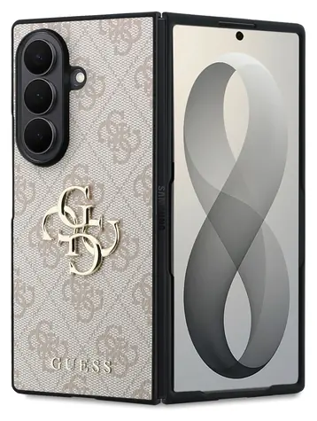 Guess PU 4G Metal Logo růžová / Zadní kryt / Samsung Galaxy Z Fold8 Ultra