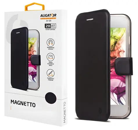 Aligator Magnetto pro Xiaomi 17 černá / Pouzdro / Knížkové / Magnetické zavírání / PU kůže