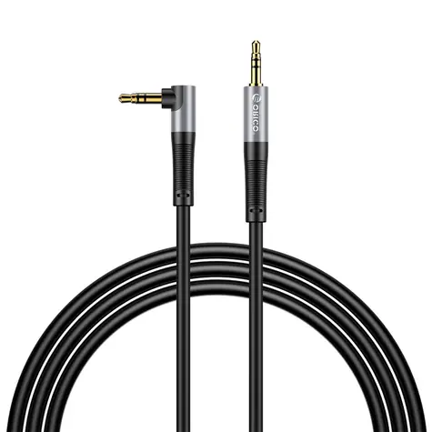 Orico AXW černá / Audio kabel / Jack 3,5mm (M) - Jack 3,5mm (M) / lomený / 3 m