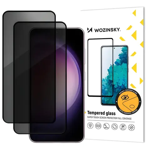 Wozinsky Privacy Glass tvrzené sklo pro Samsung Galaxy A37 / Tvrzené sklo / Privacy filtr / 2 ks