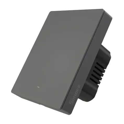 Sonoff M5-1C-80 grafitová / Chytrý nástěnný vypínač / 1-kanálový / WiFi / pro rám