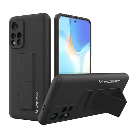 Wozinsky Kickstand Case černá / Kryt na mobil / silikonový / se stojánkem / Xiaomi Redmi Note 11S / Note 11